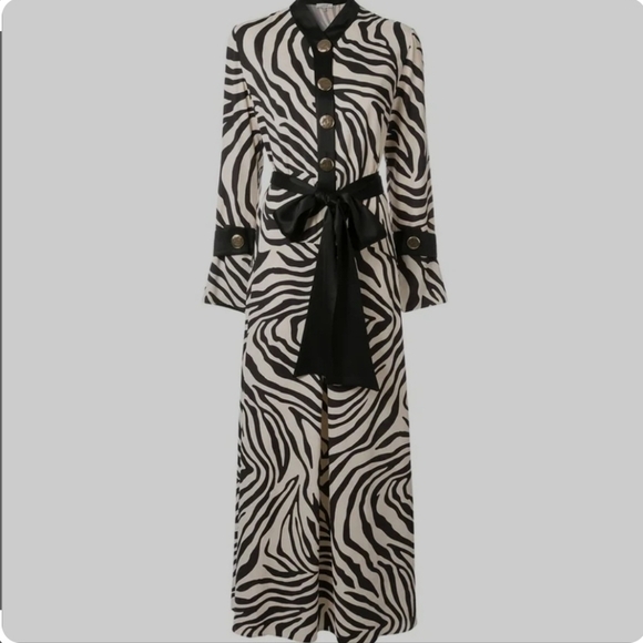 Layeur Dresses & Skirts - Layeur Zebra Print Maxi Dress Size 4 US FR 36